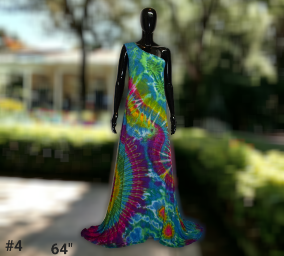 Cold shoulder tie dye dress-SanJules