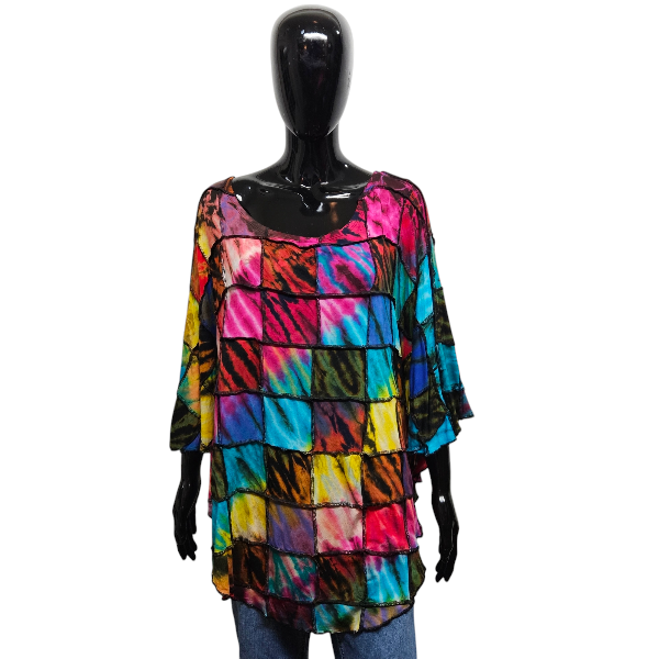 Patchwork poncho