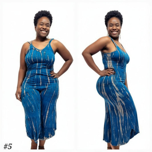 SanJules blue Rio Jumper with cream and Black stripes 