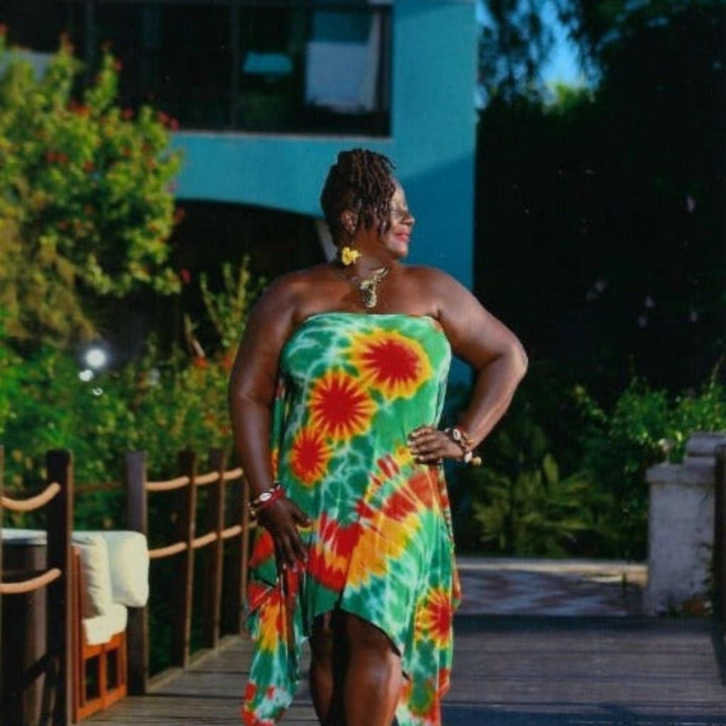 Mini Diva dress worn by model in garden_Sanjules