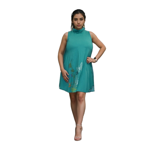 Turtleneck A line dress-Dresses-SanJules