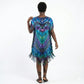 Hand-Dyed Trina Dress | Strips Detail Tie-Dye Midi | Boho Dress