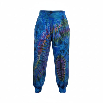 Tie-dye joggers on a white background