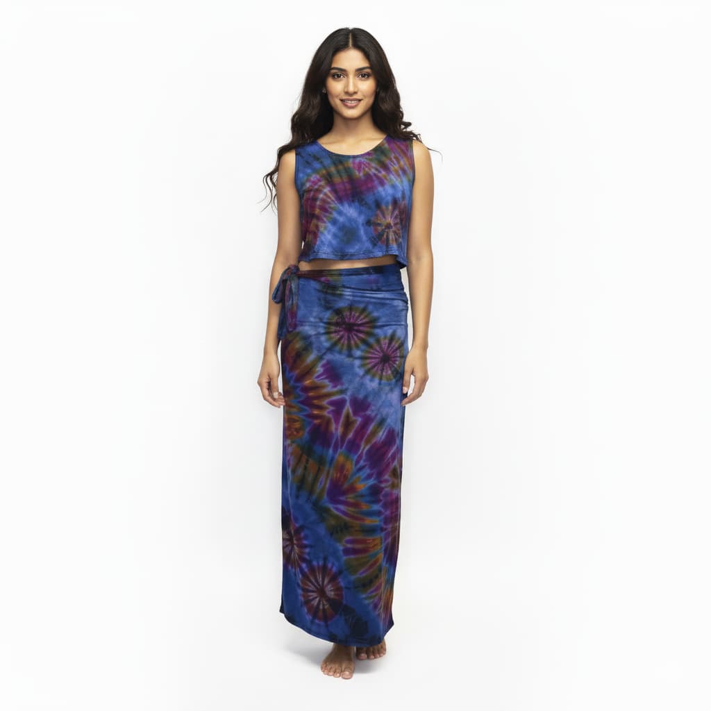 Spice Two-Piece Skirt Set | Hand-Dyed Multi-Way Skirt & Top