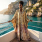 SanJules Silk Satin Oversized Kaftan | Luxury Resort Wear
