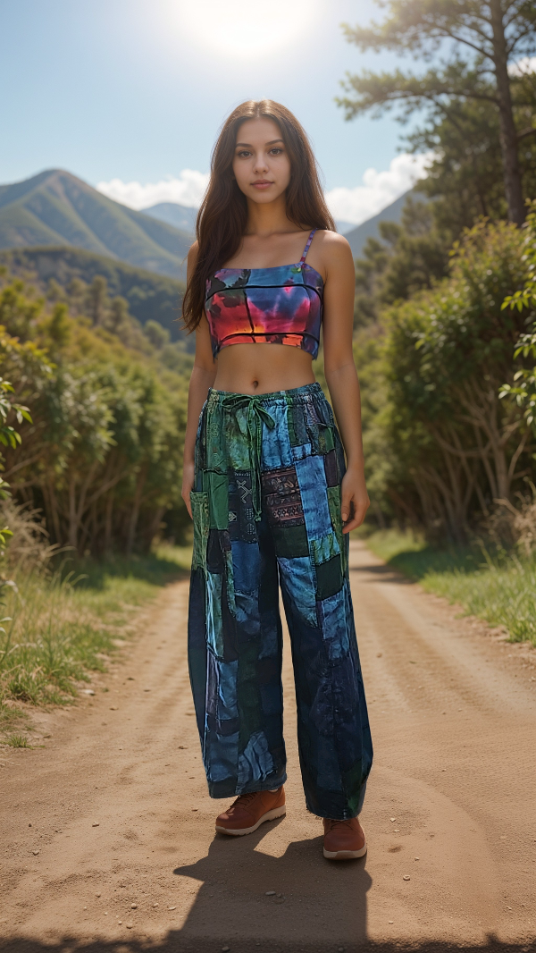 Patchwork pants