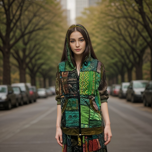 Patchwork vest