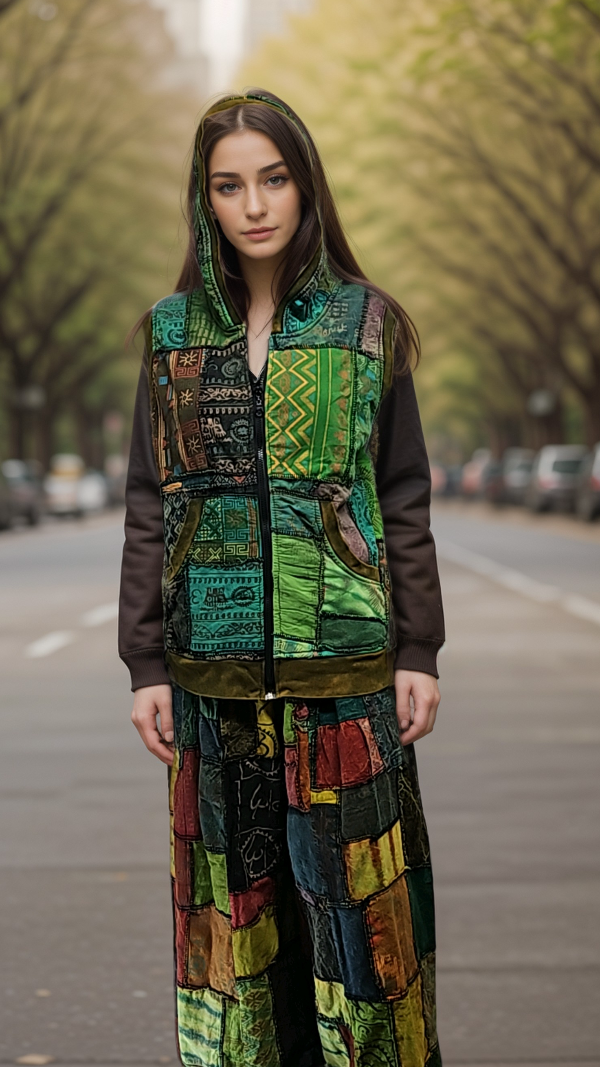 Patchwork vest