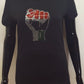 Black Power Fist T-T Shirt-SanJules