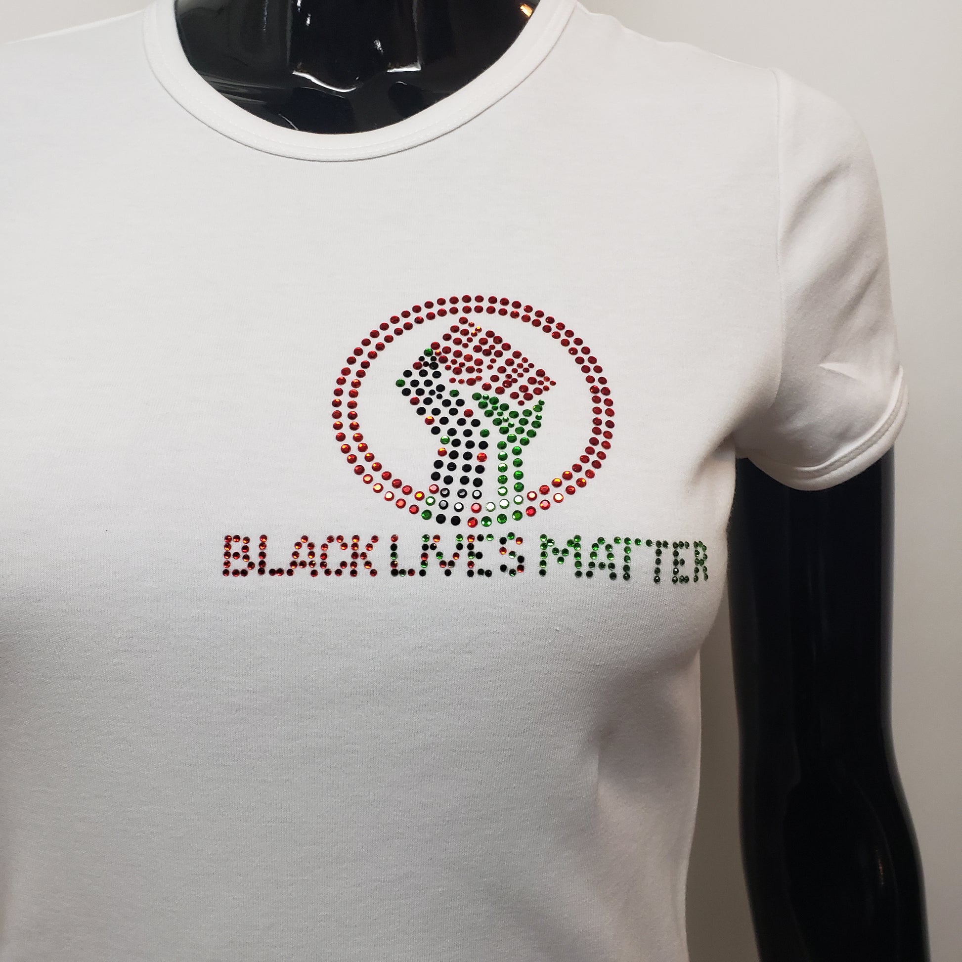 BLM ladies Black power T-T Shirt-SanJules
