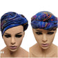 Royal blue base headwrap/scarf/ wrap top