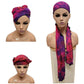 Purple pink base headwrap/scarf/ wrap top