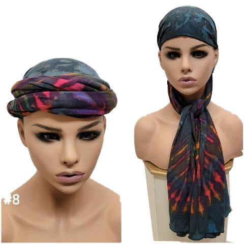 Army green base headwrap/scarf/ wrap top