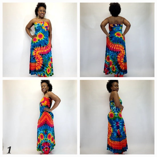 Tube type outlet dress