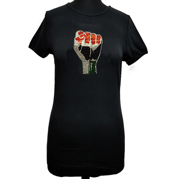 Black Power Fist T-T Shirt-SanJules