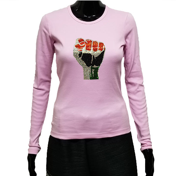 Black Power Fist T-T Shirt-SanJules