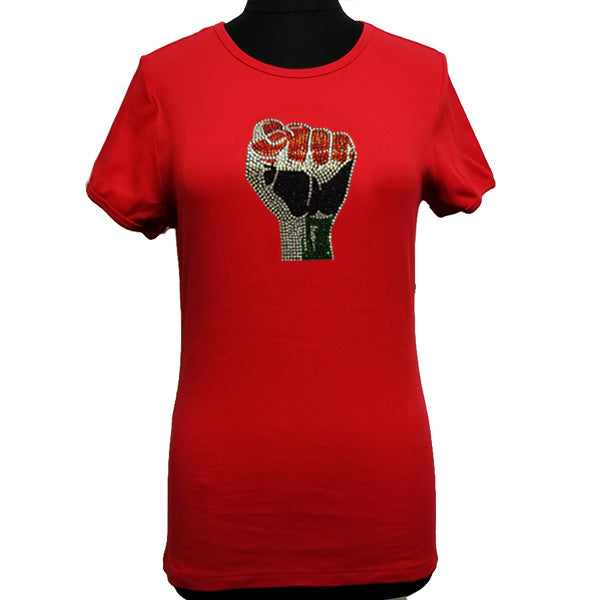 Black power hot sale fist shirt