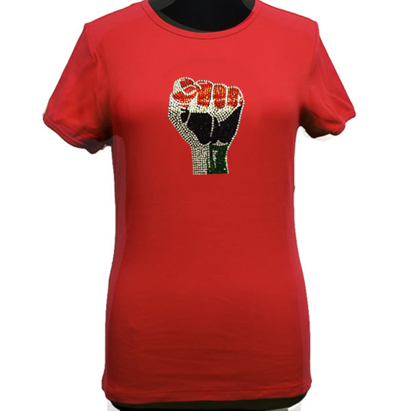 Black Power Fist T-T Shirt-SanJules