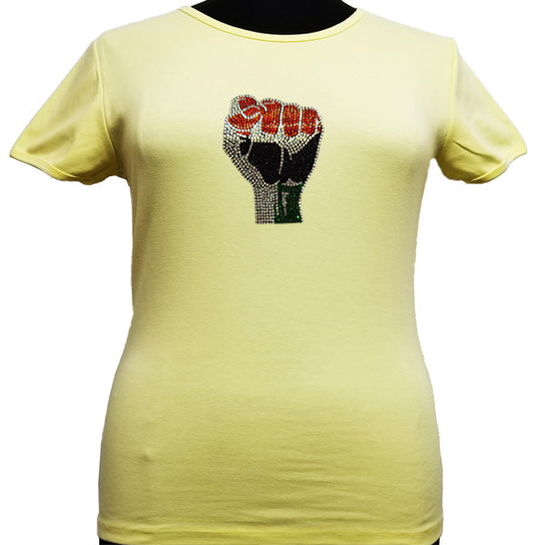 Black Power Fist T-T Shirt-SanJules