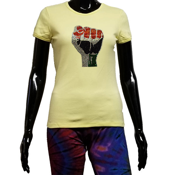 Black Power Fist T-T Shirt-SanJules