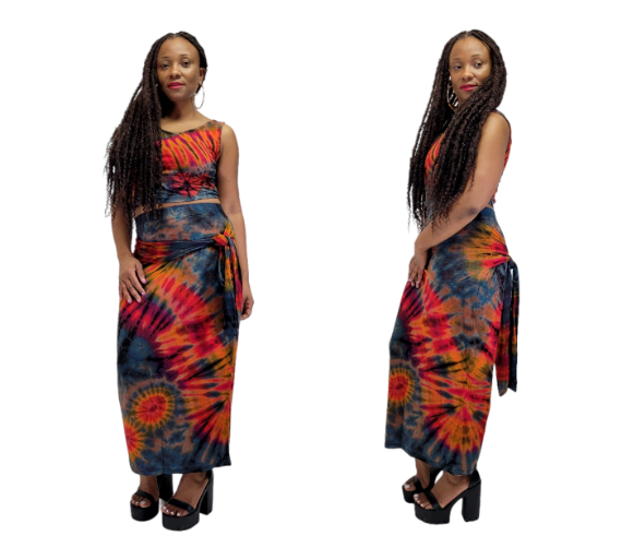 Spice two-piece skirt set