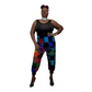 High waist tie dye patch jogger SanJules