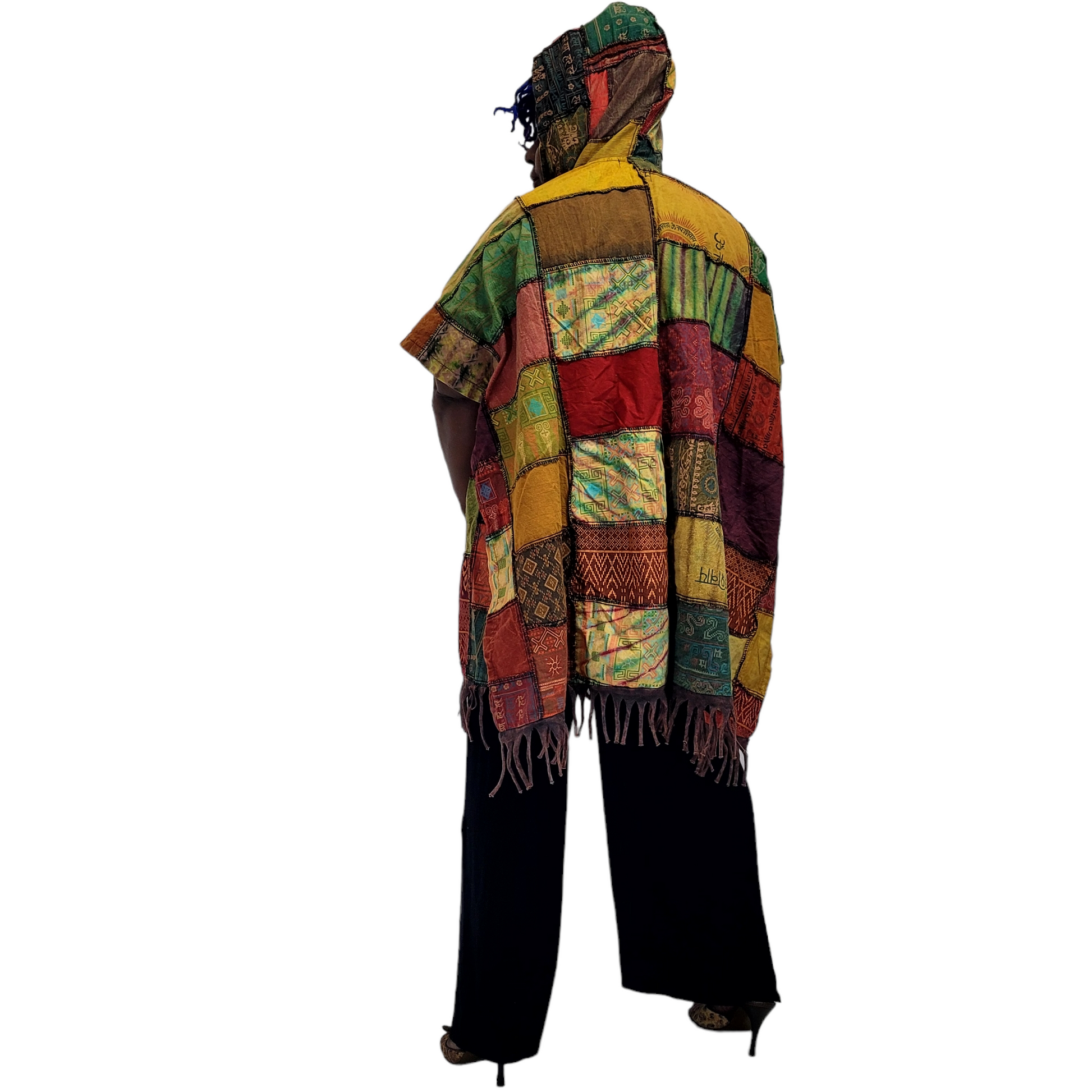 Mexican style patchwork poncho – SanJules
