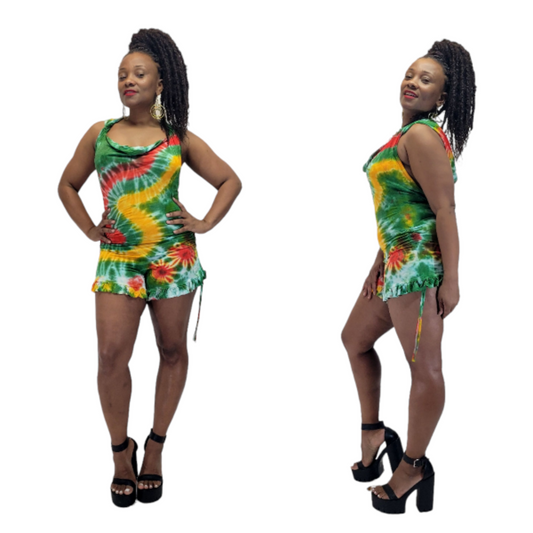 SanJules draw string romper