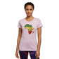 Plink t shirt with rhinestone map of Africa